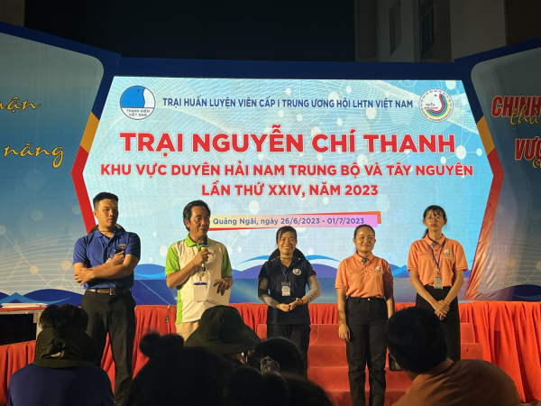 Quang cảnh Trại Huấn luyện viên cấp I TW Hội LHTN Việt Nam - Trại Nguyễn Chí Thanh khu vực Nam Trung Bộ và Tây Nguyên lần thứ XXIV năm 2023.