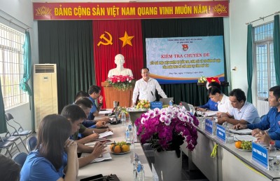 Đồng chí Vũ Văn Chúc, Ủy viên BCH, Phó Trưởng Ban Kiểm tra Trung ương Đoàn, Phó Chủ nhiệm UBKT Trung ương Đoàn phát biểu