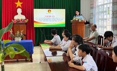 Quang cảnh lớp tập huấn.