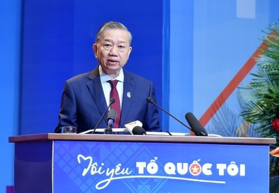Tổng Bí thư Tô Lâm phát biểu tại phiên trọng thể Đại hội đại biểu toàn quốc Hội Liên hiệp Thanh niên Việt Nam khóa IX, nhiệm kỳ 2024-2029 vào tháng 12/2024 - Ảnh VGP