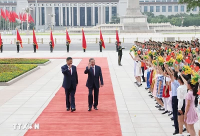 Sáng 19/8/2024, Tổng Bí thư Ban Chấp hành Trung ương Đảng Cộng sản Trung Quốc, Chủ tịch nước Cộng hòa Nhân dân Trung Hoa Tập Cận Bình chủ trì Lễ đón cấp Nhà nước Tổng Bí thư Ban Chấp hành Trung ương Đảng Cộng sản Việt Nam.